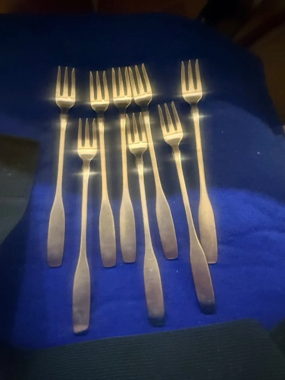 Cocktail Forks  Set Of 8 Community Stainless Steel Vintage Flatware